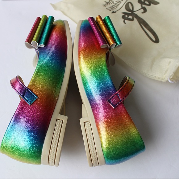 🆕 Pip Squeak\'s Rainbow 🌈 Bow Flats Size 33 = 3